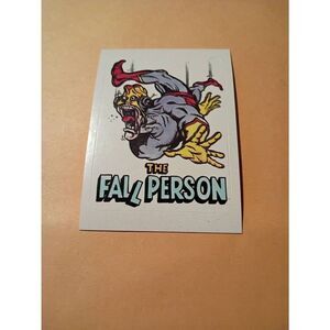 1983 General Mills Zero Hero Trading Card Sticker Vintage #50 Fall Person